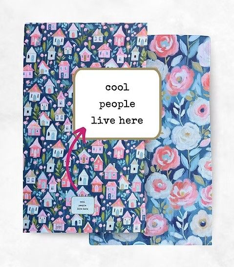 Cool People Live Here Tea Towel