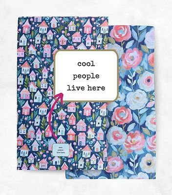 Cool People Live Here Tea Towel