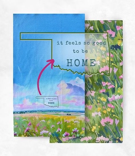 Good To Be Home OK Tea Towel