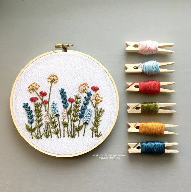 Beginner Embroidery Kit - Bright Summer Meadow