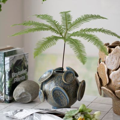Footed Vase 3D Design - Blue