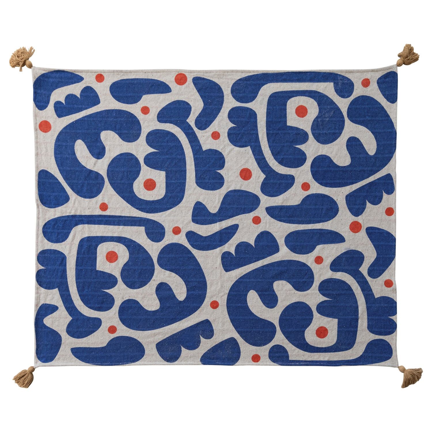 60in x 50in 2 Sided Recycled Cotton Blend Throw
