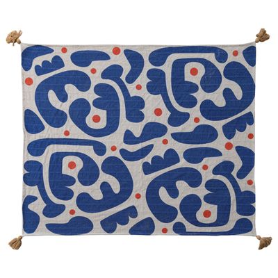 60in x 50in 2 Sided Recycled Cotton Blend Throw