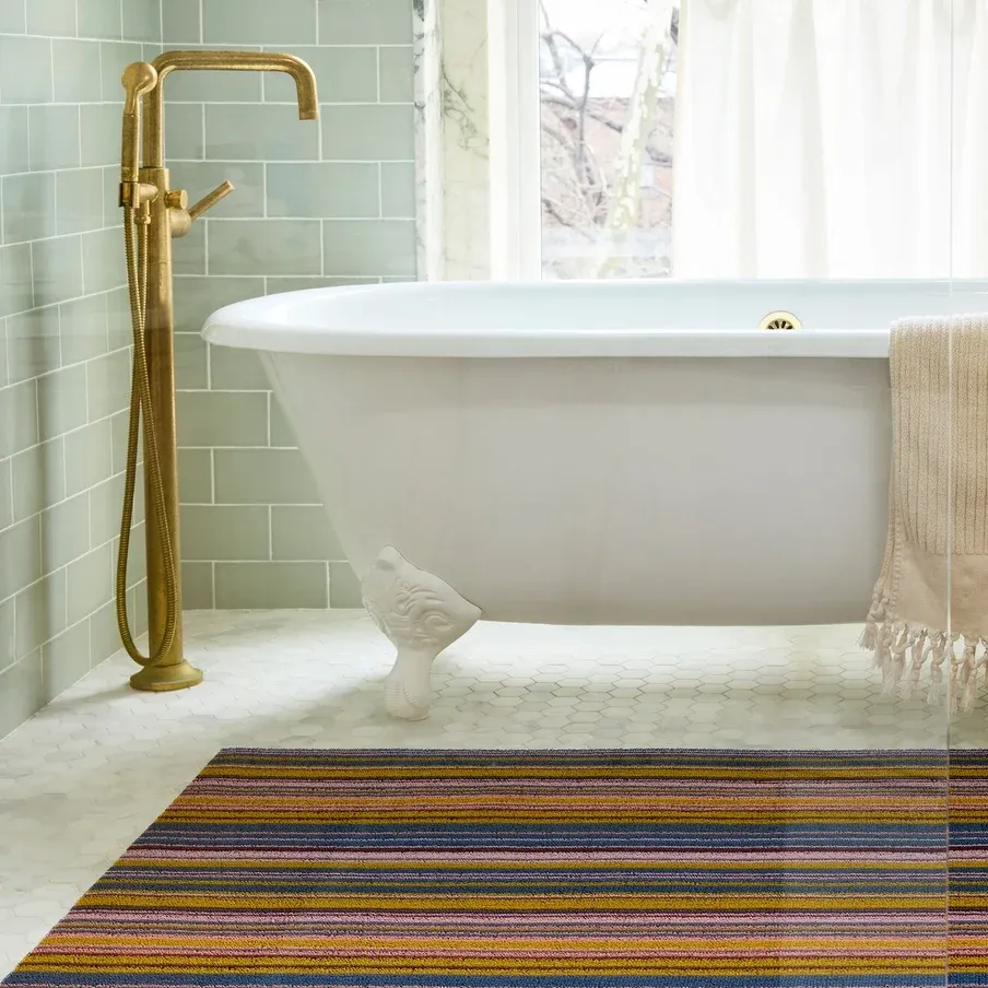 Echo Stripe Shag Mat Dusk 36x60