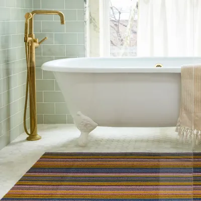 Echo Stripe Shag Mat Dusk 36x60