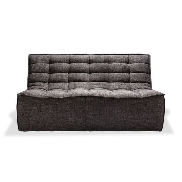 N701 Sofa, Two-Seater Dark Grey