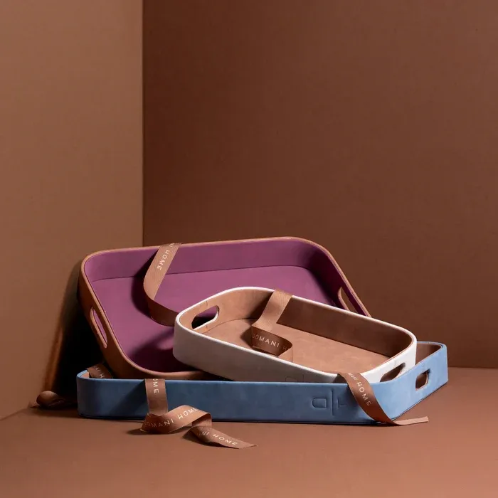 Medium Tray, Blush and Mauve