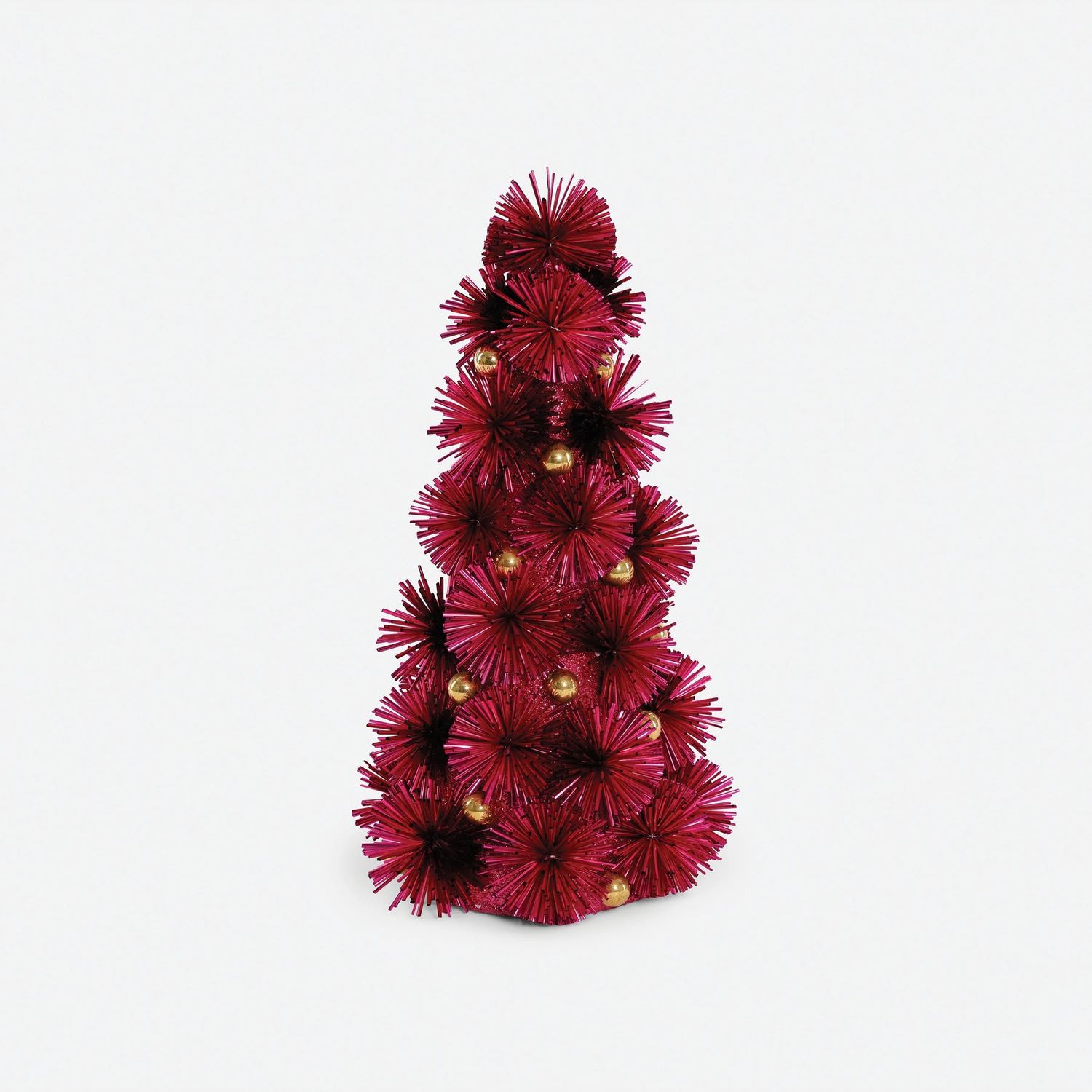 Festive Fiber Blend Decorative Tree Hot Pink