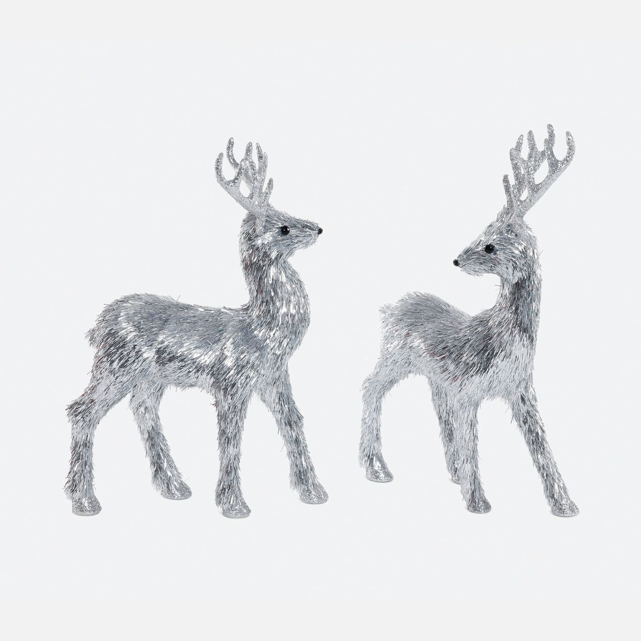 Festive Fiber Blend Standing Deer Silver