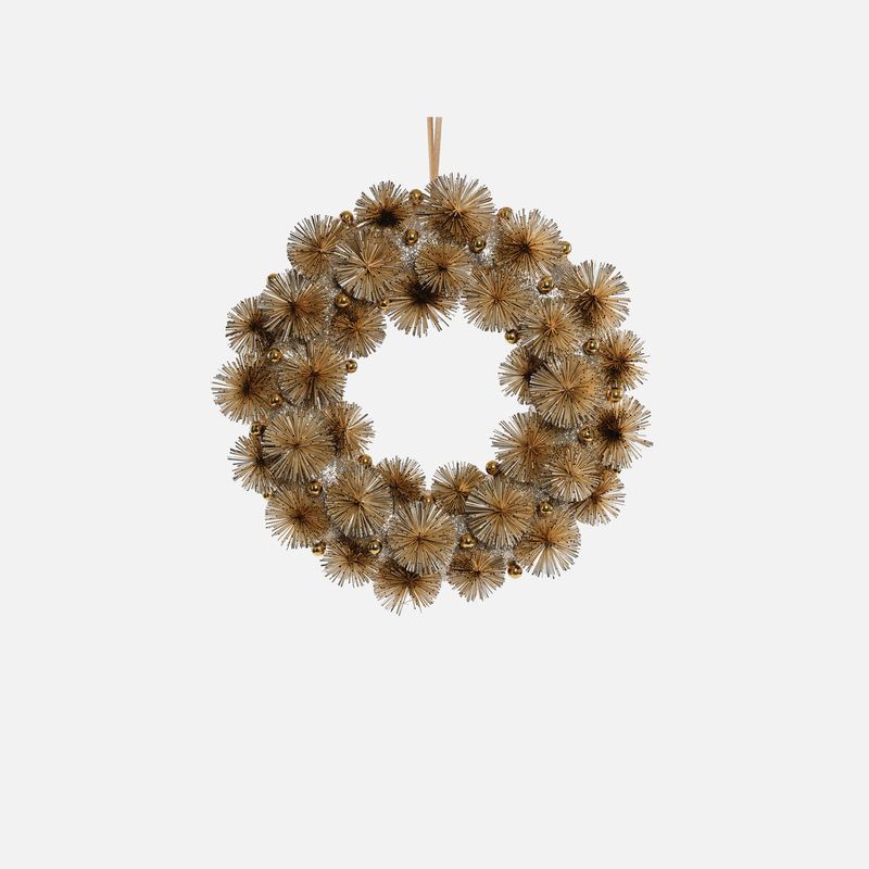 Festive Fiber Blend Wreath 17.75