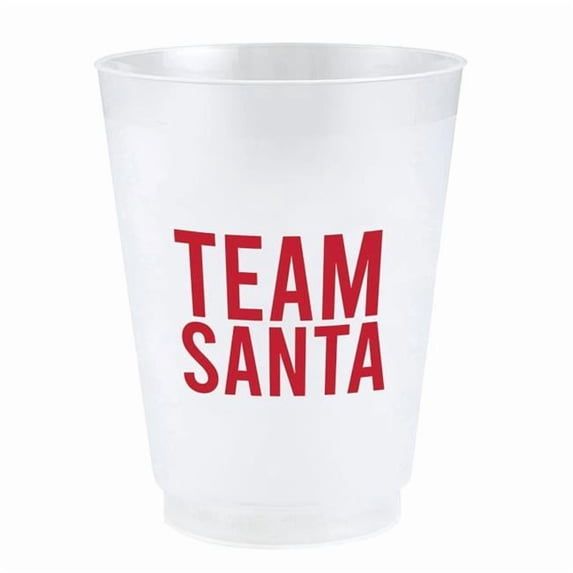Holiday Frost Cups - Team Santa - Set of 8