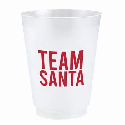Holiday Frost Cups - Team Santa - Set of 8