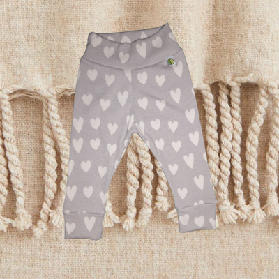 Broek hartjes grijs