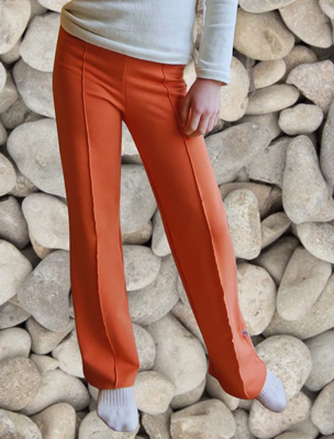 Broek wijd oranjeroze