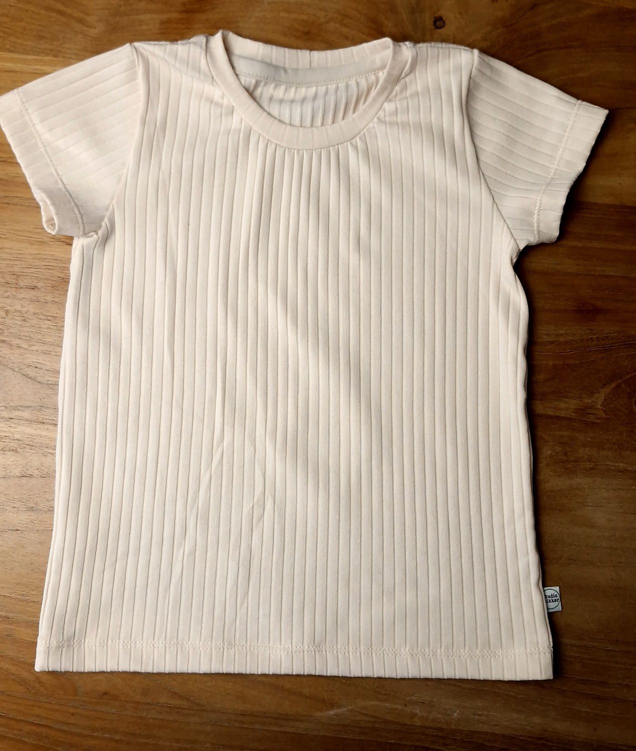 Shirt rib crème