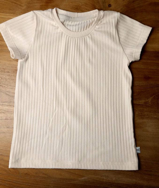 Shirt rib crème