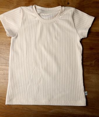 Shirt rib crème