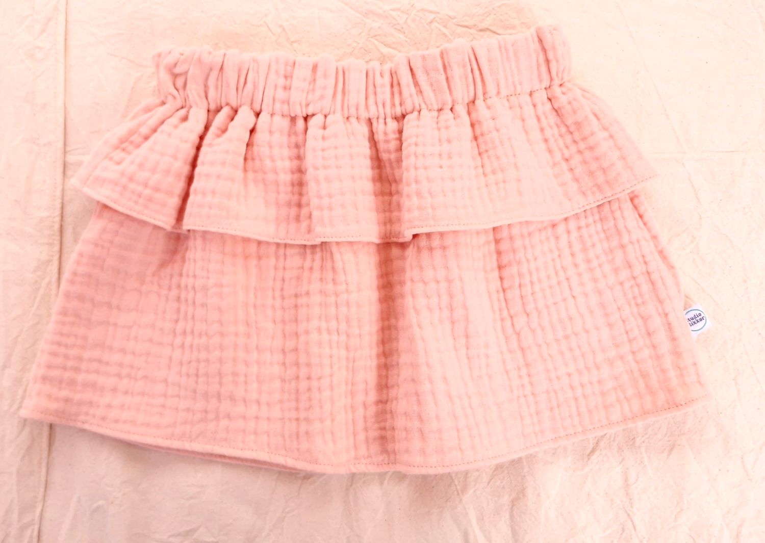 Rokje double gauze roze