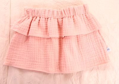 Rokje double gauze roze