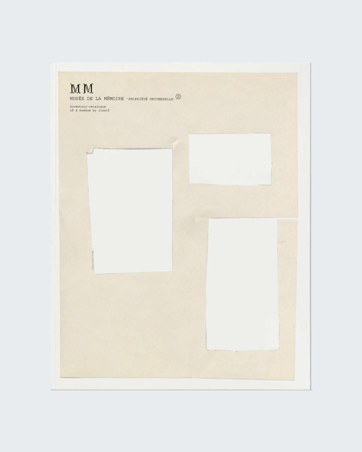 Musée de la Mémoire ‘PROPRIÉTÉ UNIVERSELLE’ ® - UK cover - Joëlle Tuerlinckx