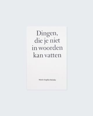 Marie-Sophie Beinke - Dingen die je niet in woorden kan vatten