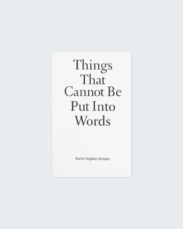 Marie-Sophie Beinke - Things That Cannot Be Put Into Words