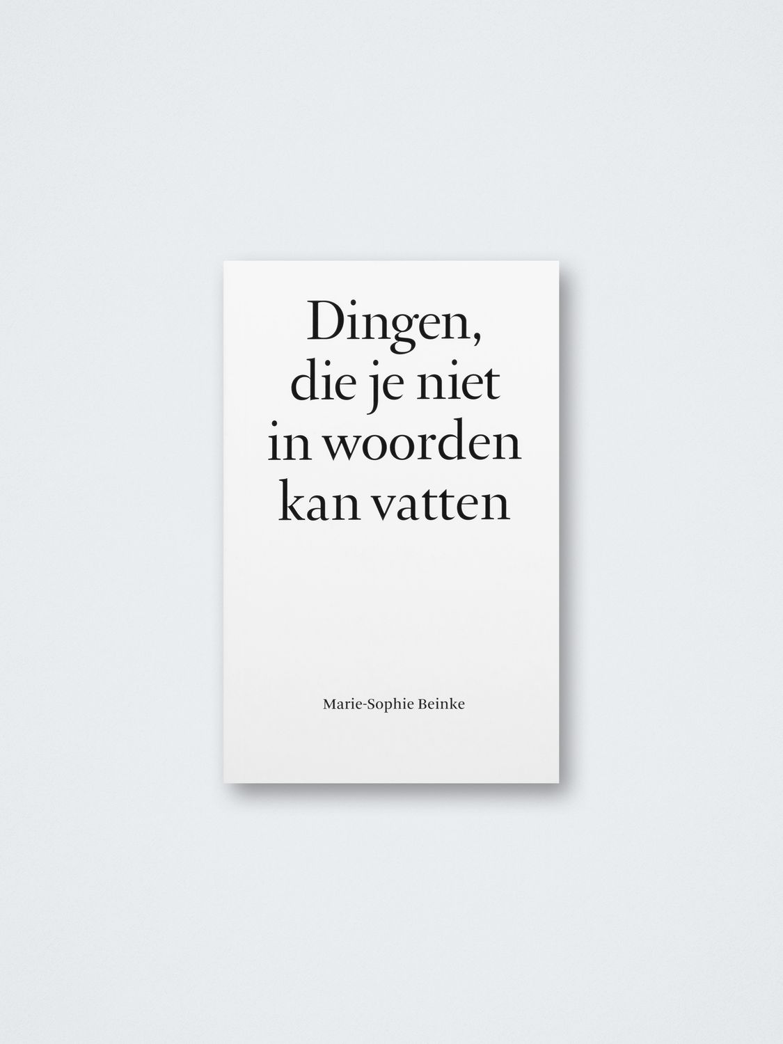 Marie-Sophie Beinke – Dingen die je niet in woorden kan vatten