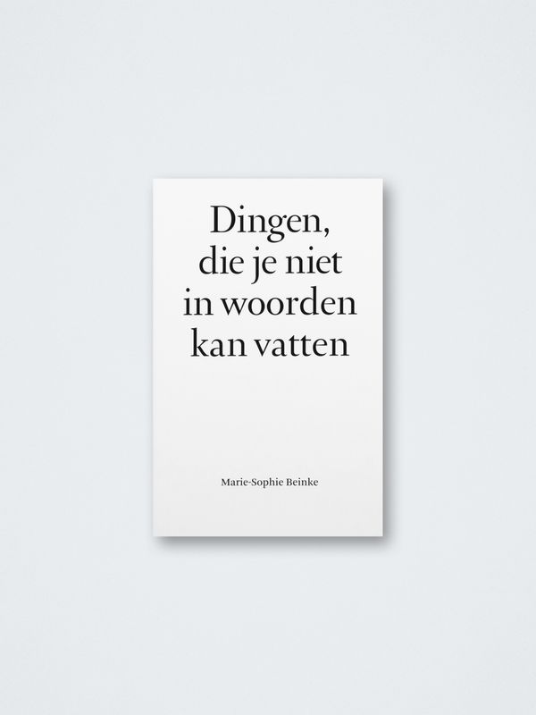 Marie-Sophie Beinke – Dingen die je niet in woorden kan vatten