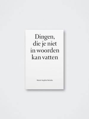 Marie-Sophie Beinke – Dingen die je niet in woorden kan vatten