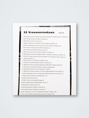 Anne-Mie Van Kerckhoven – 33 Vrouwenreeksen