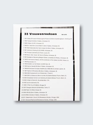 Anne-Mie Van Kerckhoven – 33 Vrouwenreeksen