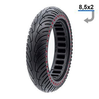 Pneu plein ultraléger 8,5x2-6,1/B34 - points rouges