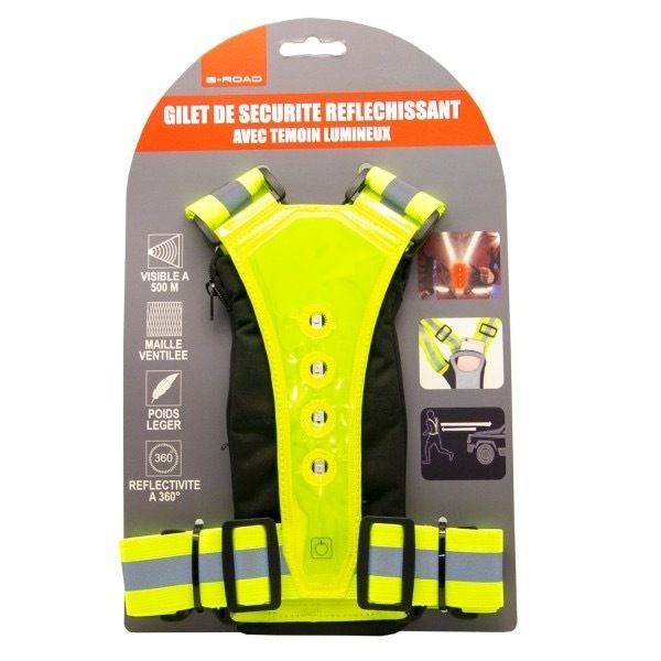 GILET LED VELO SECURITE