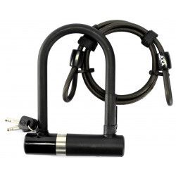 ANTIVOL U  14X80X150MM CLE +CABLE 1000X8  "NEWTON MINI"