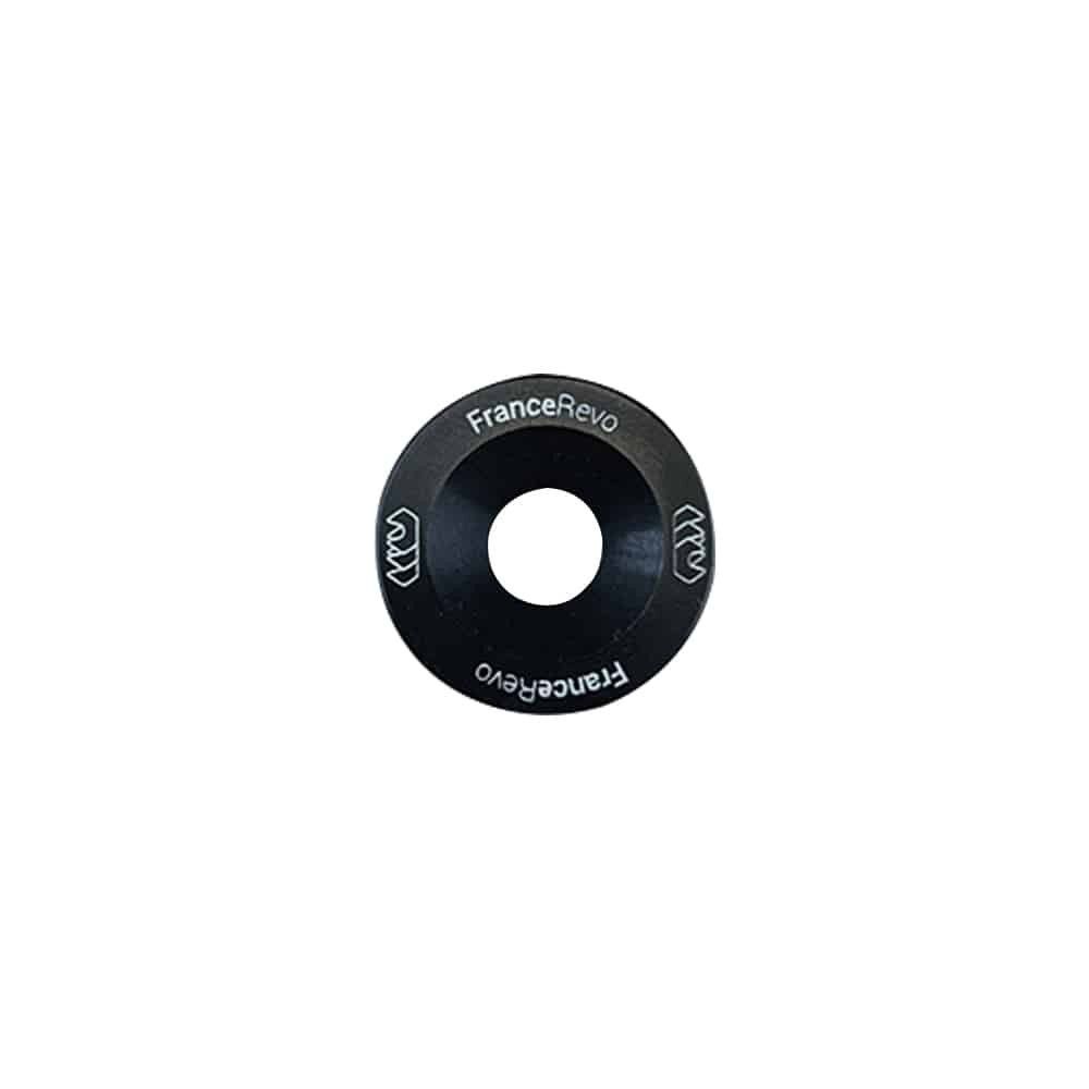 Rondelles en aluminium de couleur et visserie M6 universelle - JDM, Couleurs: Noir