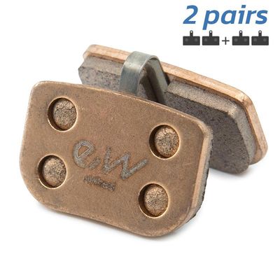 Plaquette de frein RS003-S  rectangulaire sans ergot - 2 pcs.