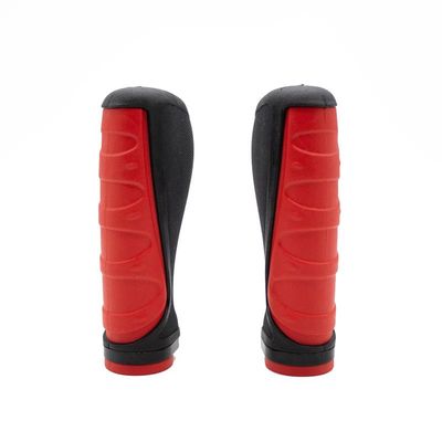 Poignées ergonomiques en silicone rouge - 2 pcs