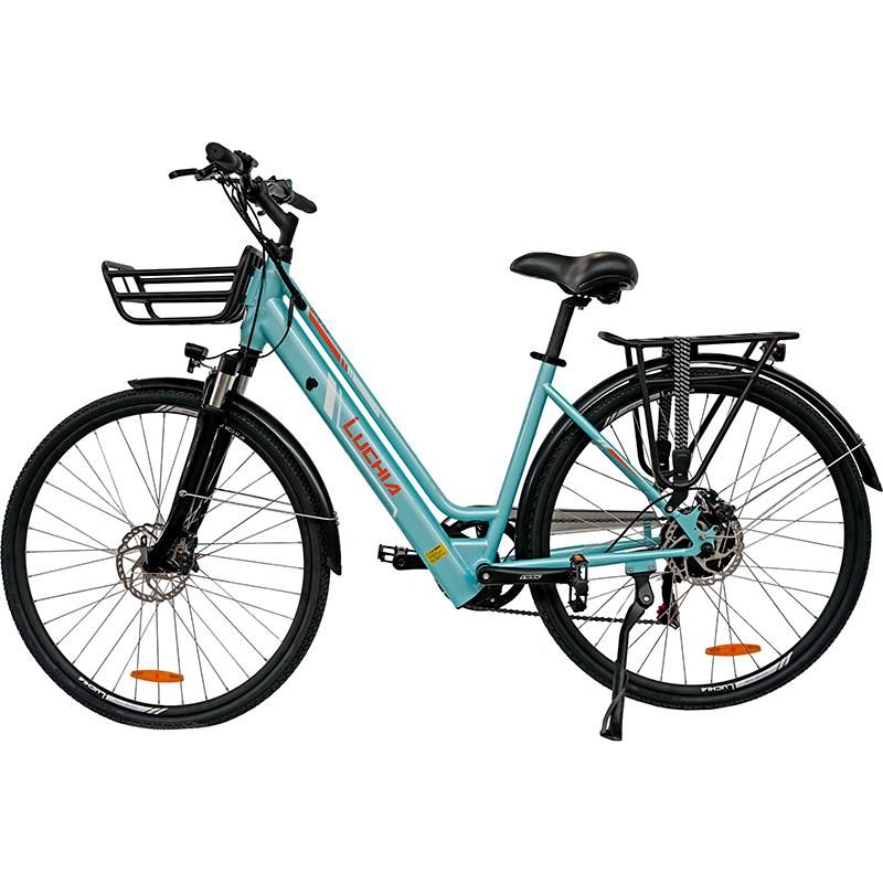Vélo électrique urbain Antares bleu 700C