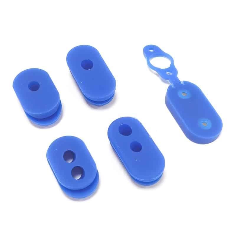 Kit de Bouchons en Silicone pour Trottinette Xiaomi - Bleu