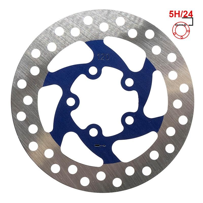 Disque de frein 120mm 5H bleu