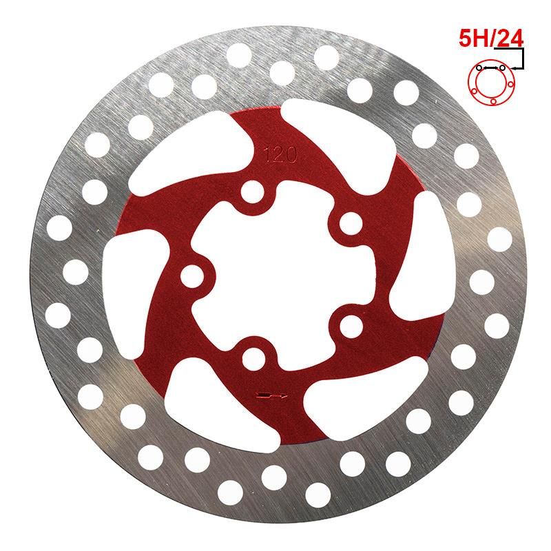 Disque de frein 120mm 5H rouge