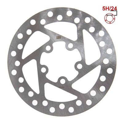 Disque de frein 120mm 5H argent pour Xiaomi M365, Essential, 1S, Pro/ Pro 2