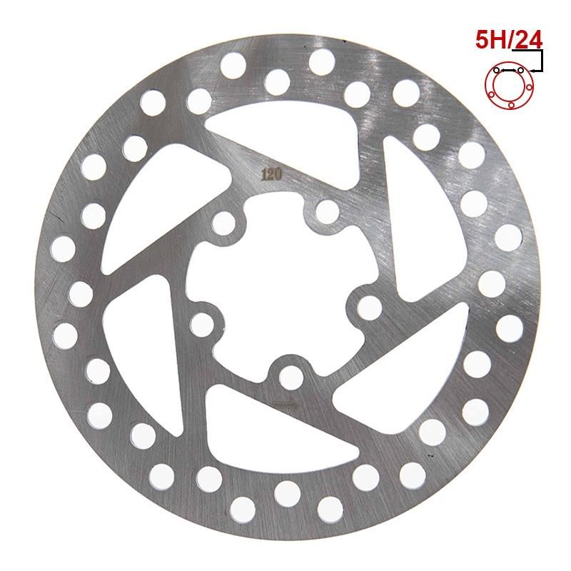 Disque de frein 120mm 5H argent pour Xiaomi M365, Essential, 1S, Pro/ Pro 2