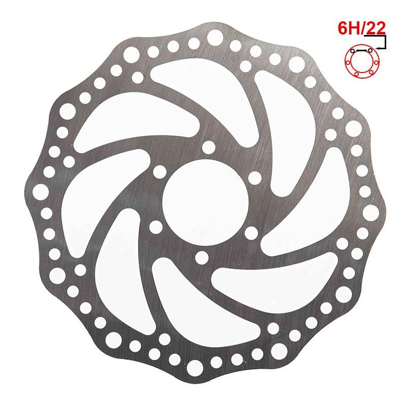 Disque de frein R6 160mm 6H argent - 48mm