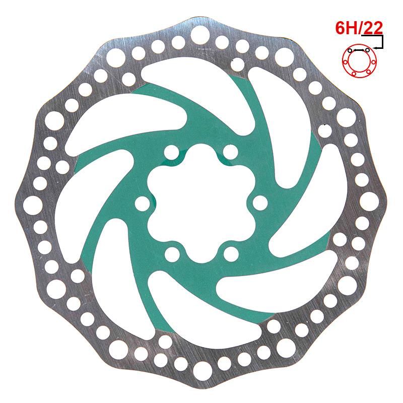 Disque de frein R6.1 140mm 6H vert