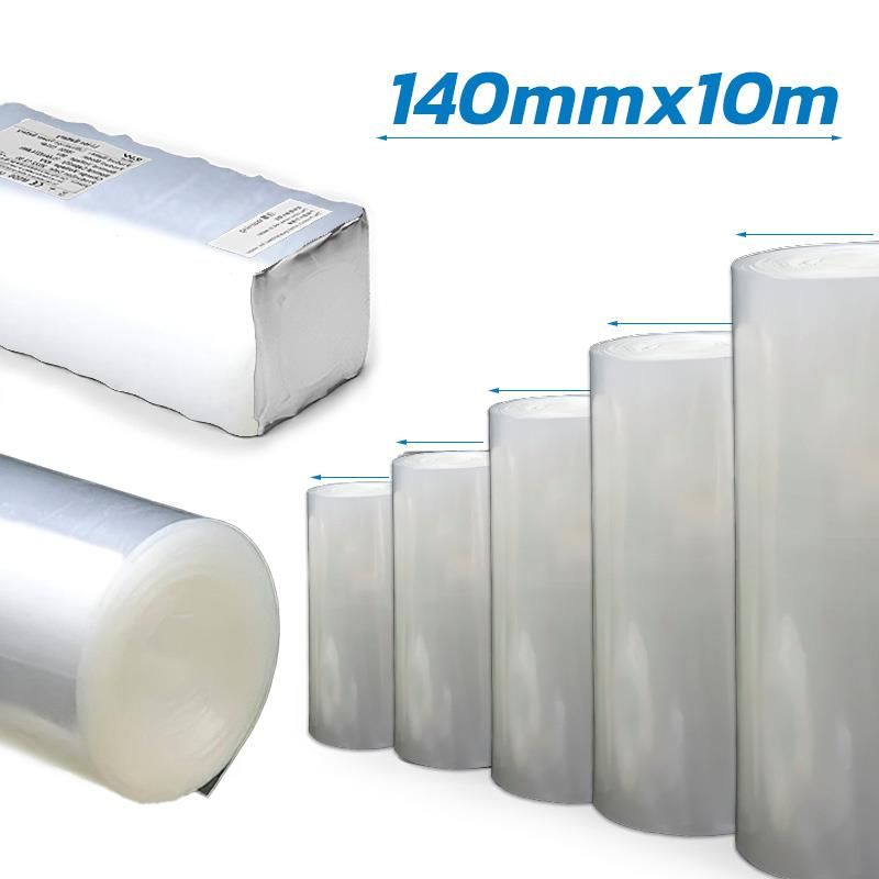 Gaine thermorétractable transparent 140mm 10M
