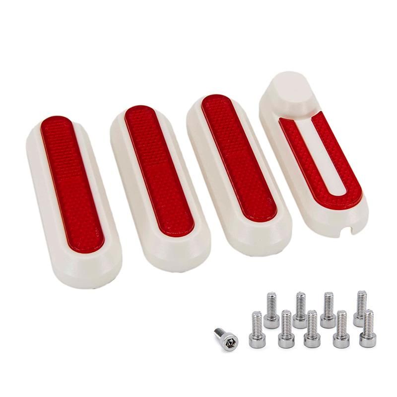 Cache blanc avec catadioptre rouge pour Xiaomi
