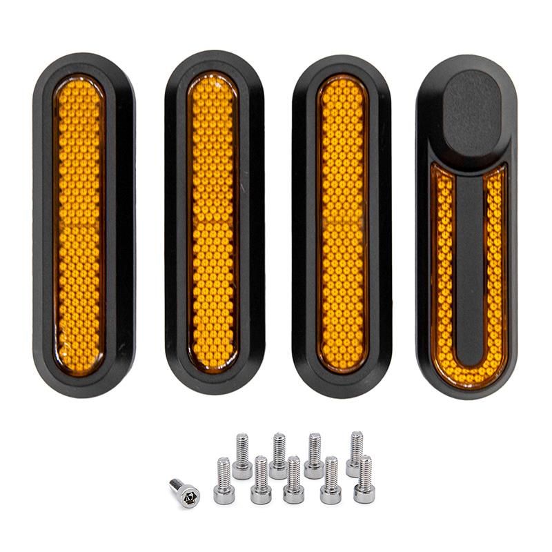 Cache noir avec catadioptre jaune pour Xiaomi