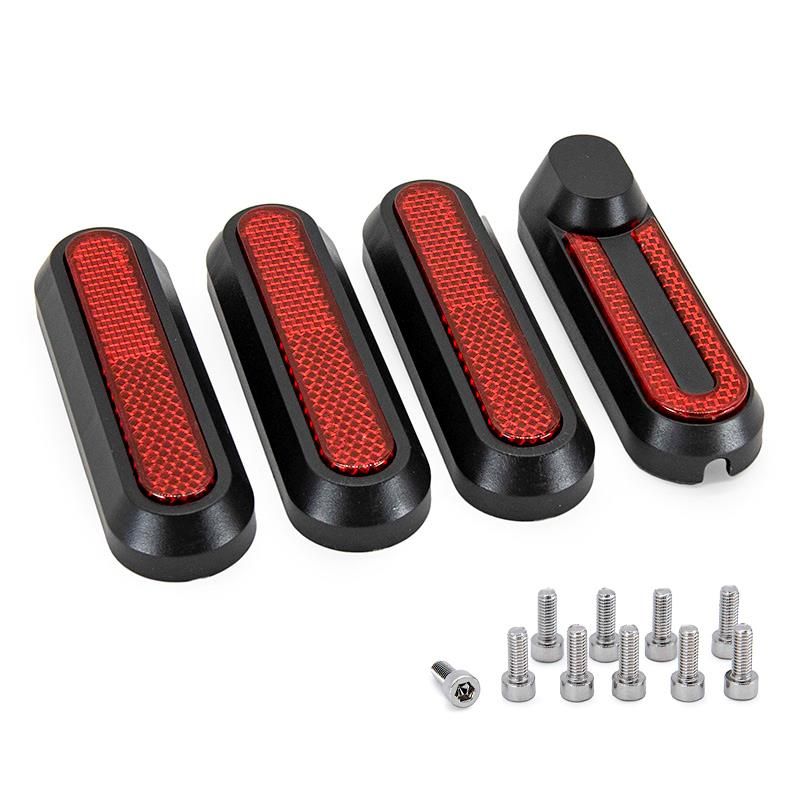 Cache noir avec catadioptre rouge pour Xiaomi