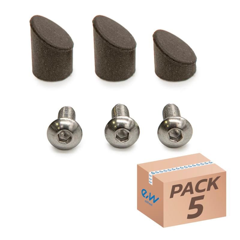 Capuchon noir pour Garde boue arrière GX2.0 Xiaomi - 5pcs
